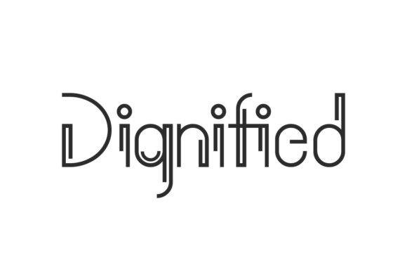 Dignified: A Modern Display Font for Digital Experiences