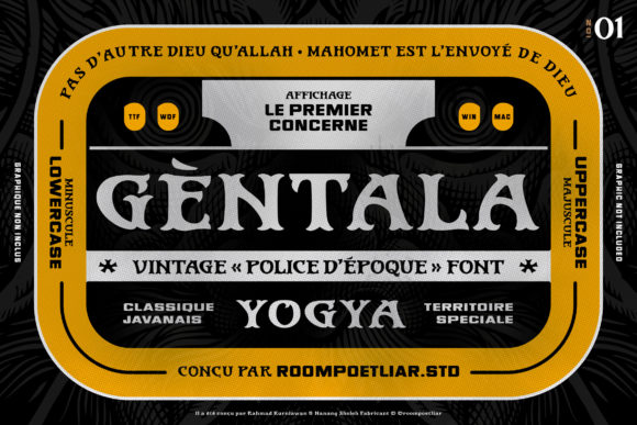 Gentala: A Bold Display Font for Standout Campaign Graphics