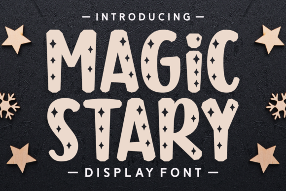 Magic Stary: A Playful Display Font for Digital Brand Expression