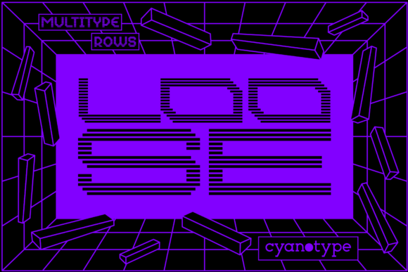 MultiType Rows Loose: A Display Font for Editorial Character