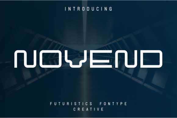 Novend: The Modern Display Font for Handmade Creations