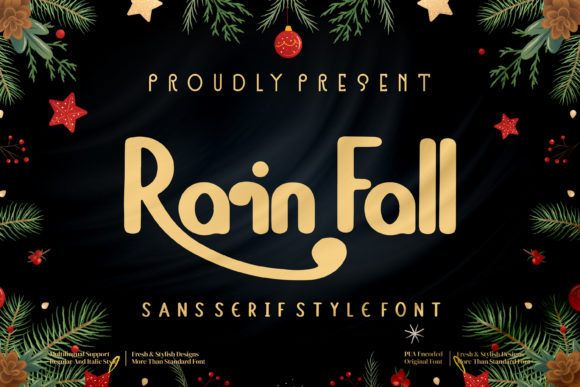 Rain Fall: A Display Font Designed for Editorial Quietude