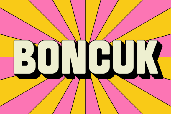 SK Boncuk: A Display Font for Editorial Character