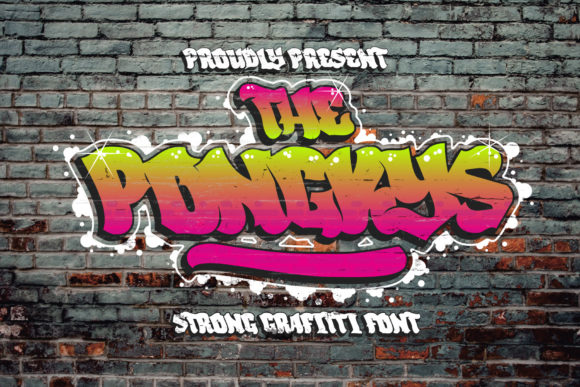 The Ponkys Font: Street Art Typography for Editorial Design